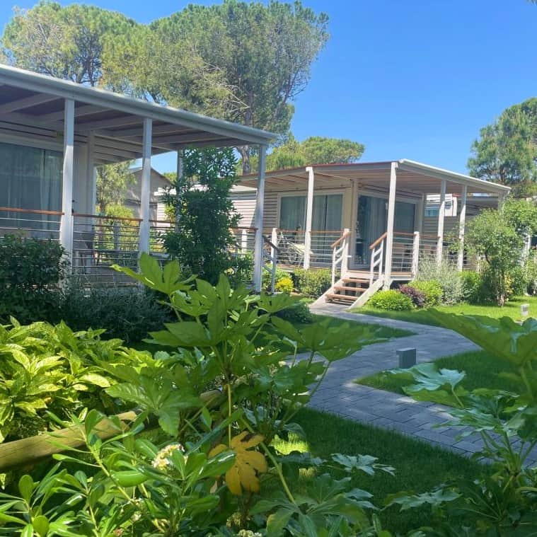 Vista esterna delle Mobile home Venice platinum